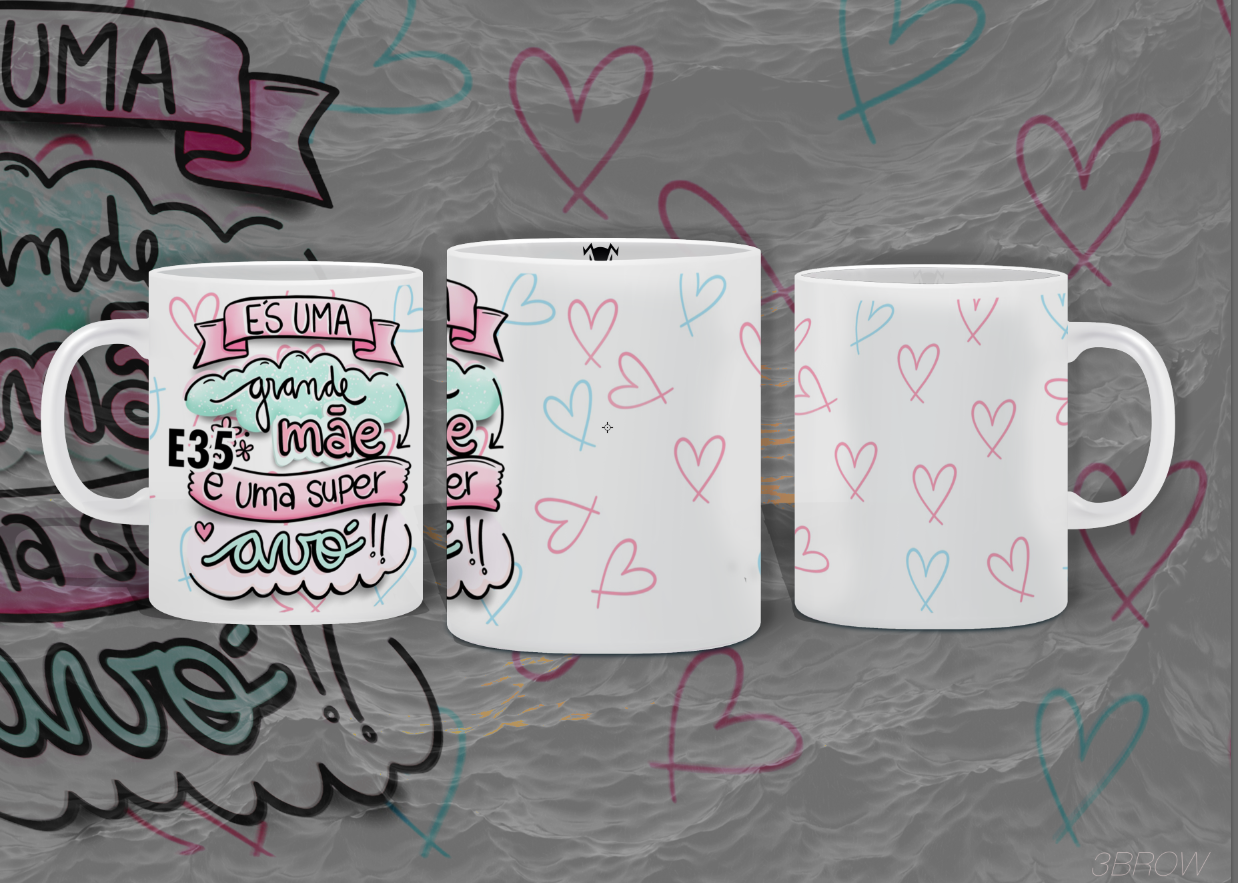 Caneca dia das Mães - Modelos Prontos