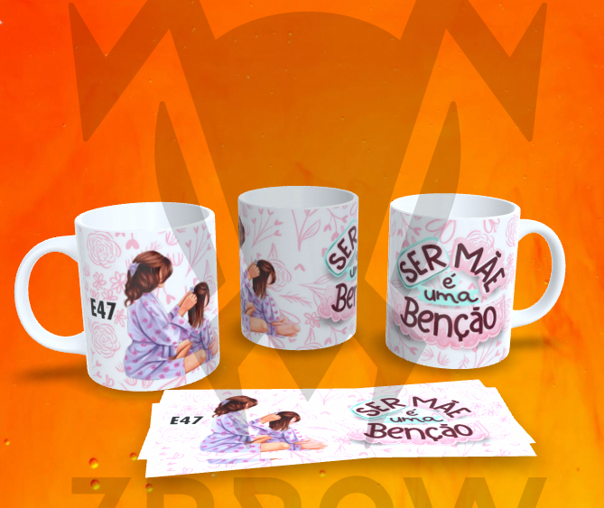 Caneca dia das Mães - Modelos Prontos