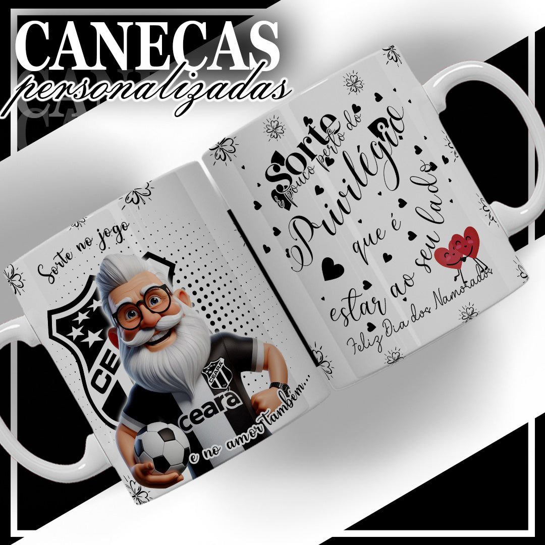 Kit Caneca dia dos namorados + chocolate + caixinha + laço