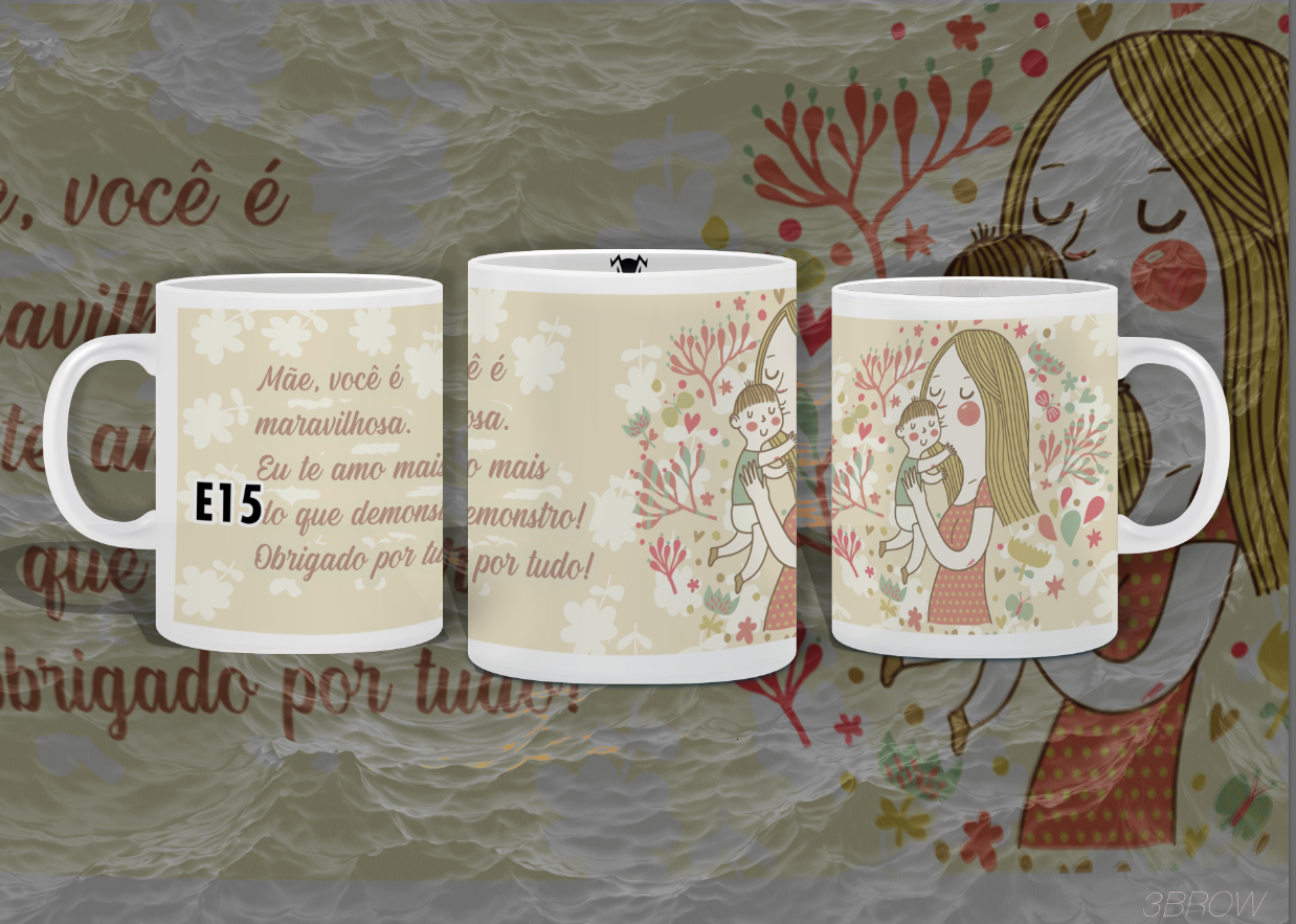 Caneca dia das Mães - Modelos Prontos