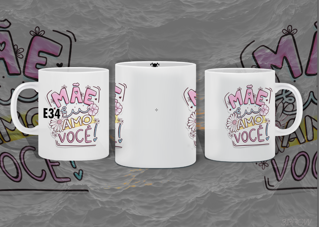 Caneca dia das Mães - Modelos Prontos