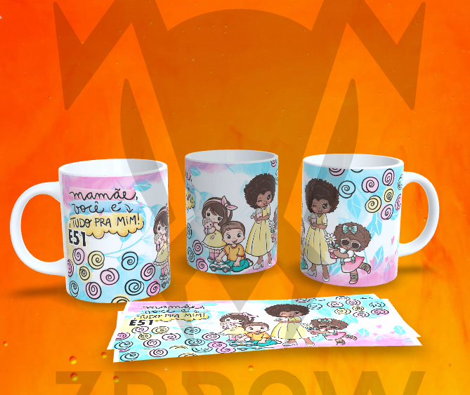 Caneca dia das Mães - Modelos Prontos