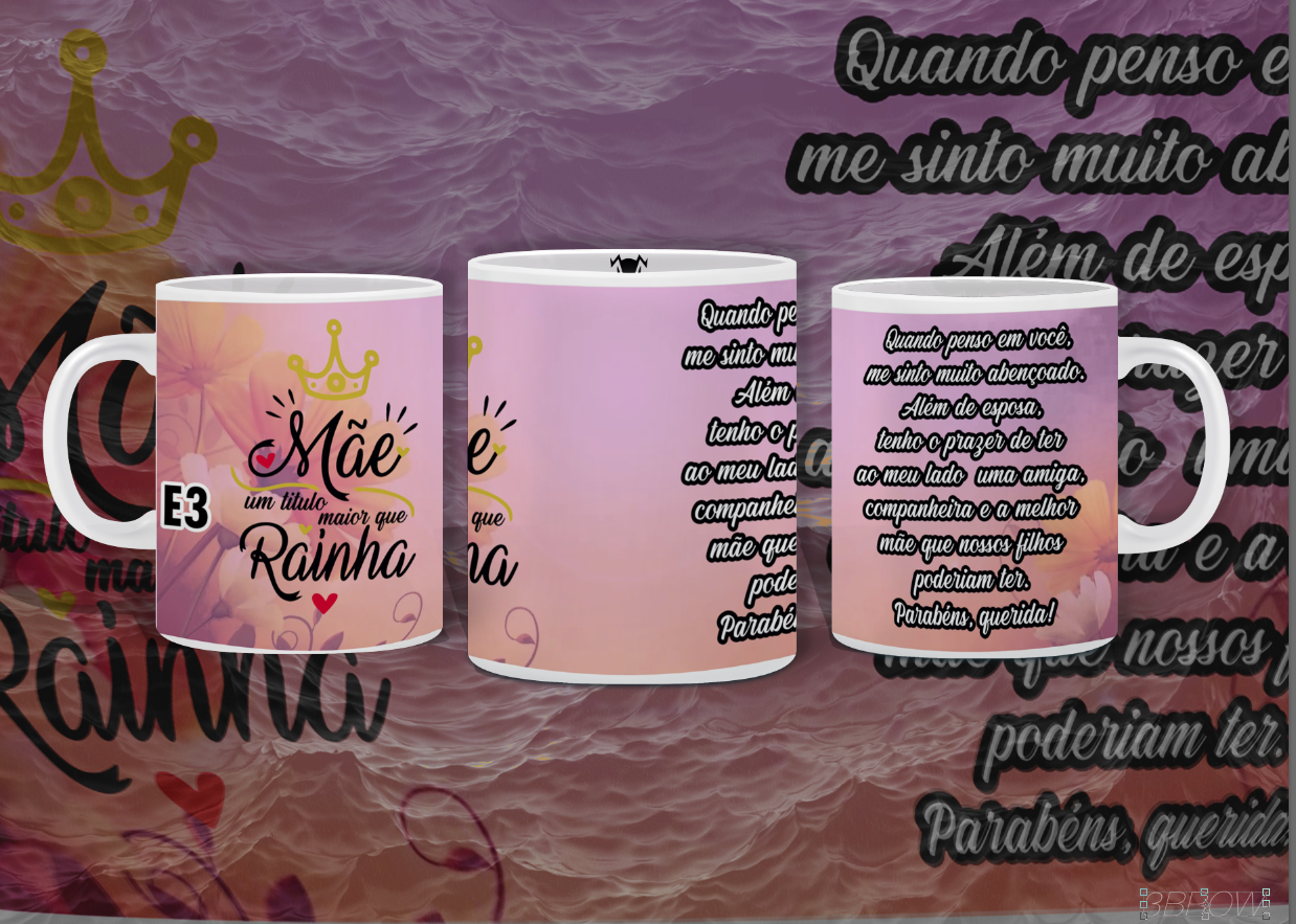 Caneca dia das Mães - Modelos Prontos